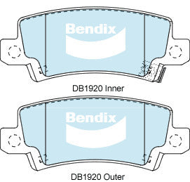 Brake Pads General CT Bendix DB1920GCT for Toyota Corolla ZZE123 Hatchback VVTL-i TS 1.8LTP 2ZZ GE