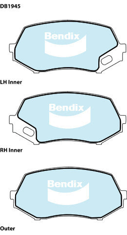Brake Disc Pad Set Bendix DB1945 HD