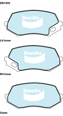 Brake Disc Pad Set Bendix DB1945 HD