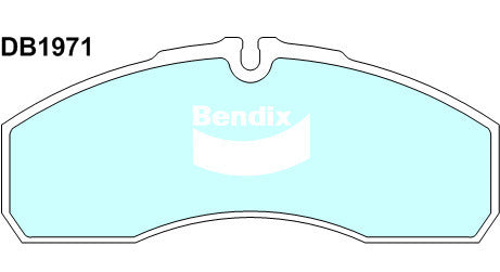 Brake Disc Pad Set Bendix DB1971 HD For IVECO DAILY 65C18