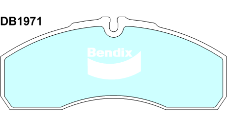 Brake Disc Pad Set Bendix DB1971 HD For IVECO DAILY 65C18
