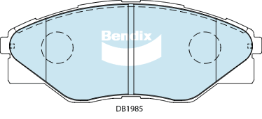 Brake Disc Pad Set Front Bendix DB1985 4WD For Toyota Hilux GGN15 HUN16 TGN16