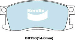 Brake Disc Pad Set Bendix DB198 GCT For HONDA ACCORD PRELUDE SJ SY SN