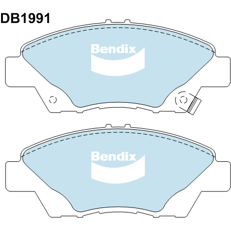 Brake Disc Pad Set Bendix DB1991 GCT For HONDA CITY 1.5L CR-Z 1.5L INSIGHT 1.3L JAZZ 1.5L