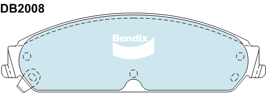 Brake Disc Pad Set Bendix DB2008 ULT For CHRYSLER 300 C LE LX 3L 3.5L 5.7L