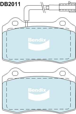 Brake Disc Pad Set Bendix DB2011 GCT For ALFA ROMEO 147 937 GTV 916 3L 3.2L SPIDER 916 3L