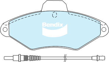 Brake Disc Pad Set Bendix DB2014 HD For CITROEN XANTIA X1 X2 1.6L 1.8L 1.9L 2L