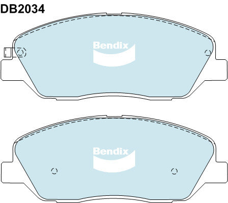 Brake Pads 4WD/SUV Bendix DB20344WD for Hyundai Santa Fe CM SUV 3.3 3.3LTP G6DB