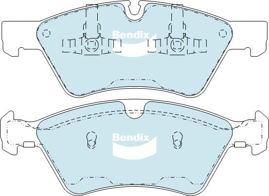 Brake Pads H/Duty Bendix DB2048HD for Mercedes Benz M-Class W166 SUV ML 350 BlueTEC 4-matic (166.024) 3.0LTD OM642.826 OM 642.864
