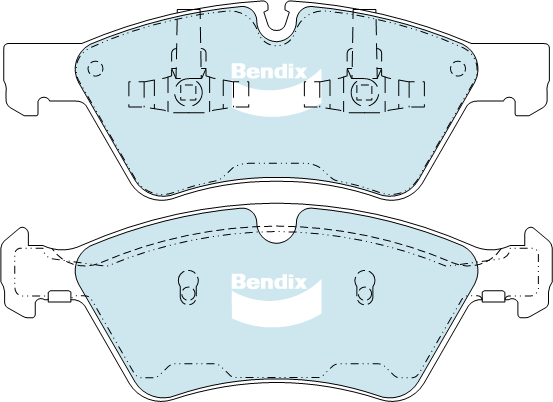 Brake Disc Pad Set Bendix DB2048 HD For MERCEDES-BENZ E-CLASS GL-CLASS M-CLASS R-CLASS