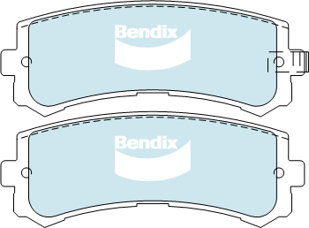 Brake Disc Pad Set Rear Bendix DB2060 4WD For NISSAN PATROL Y61 GU 4.8L