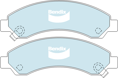 Brake Disc Pad Set Front Bendix DB2061 4WD For GREAT WALL V240 2L 2.4L X240 2.4L