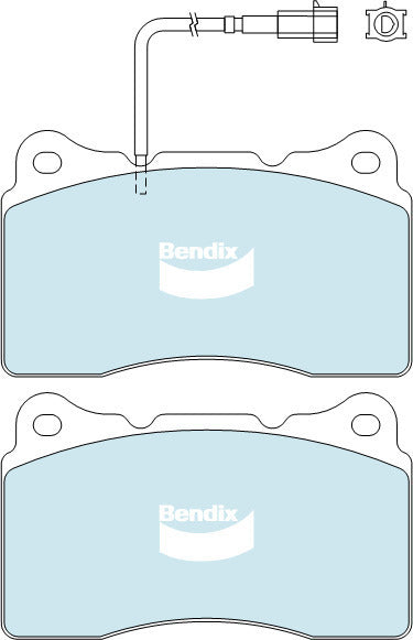 Brake Disc Pad Set Bendix DB2067 GCT For ALFA ROMEO 159 2.4L 3.2L BRERA 3.2L MASERATI GHIBLI 3L