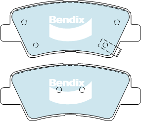 Brake Pads H/Duty Bendix DB2080HD for Chevrolet Silverado 1500 Standard Cab Pickup 5.3 FLEX 4WD 5.3LTP LC9 LMG