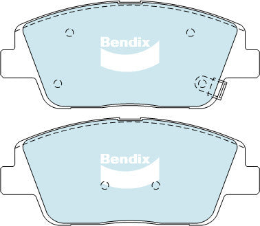 Brake Disc Pad Set Front Bendix DB2089 GCT For HYUNDAI i40 SONATA KIA OPTIMA