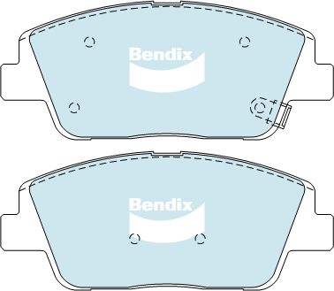 Brake Disc Pad Set Front Bendix DB2089 GCT For HYUNDAI i40 SONATA KIA OPTIMA
