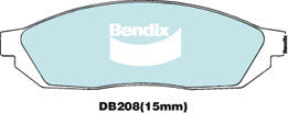 Brake Disc Pad Set Bendix DB208 GCT For HOLDEN SCURRY HONDA CIVIC SUZUKI ALTO CARRY MIGHTY BOY