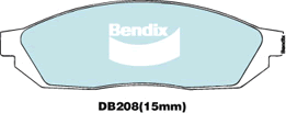 Brake Disc Pad Set Bendix DB208 GCT For HOLDEN SCURRY HONDA CIVIC SUZUKI ALTO CARRY MIGHTY BOY