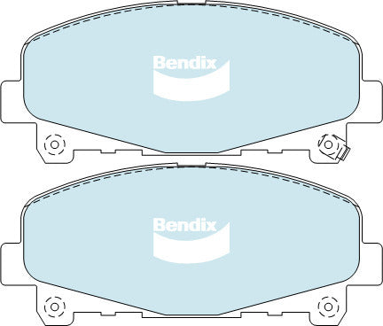 Brake Disc Pad Set Front Bendix DB2118 GCT For HONDA ACCORD EURO 2.4L CP 3.5L CR CU 2.4L 3.5L
