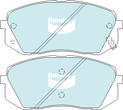 Brake Disc Pad Set Bendix DB2174 GCT For HYUNDAI KIA i30 i40 i45 RONDO SPORTAGE