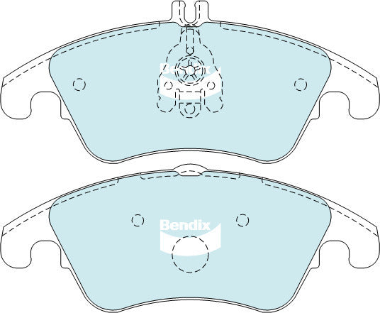 Brake Disc Pad Set Bendix DB2183 HD For MERCEDES-BENZ C-CLASS E-CLASS W204