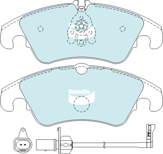 Brake Disc Pad Set Bendix DB2186 GCT For AUDI A4 A5 A6 A7 Q5 FORD Focus LV