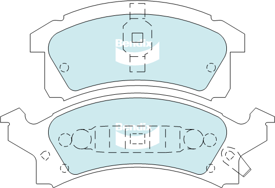 Brake Disc Pad Set Bendix DB2191 GCT