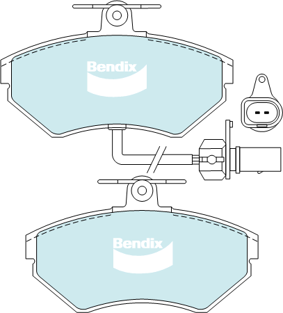 Brake Disc Pad Set Bendix DB2193 GCT For AUDI A4 8D2 B5 B6 B7 Passat