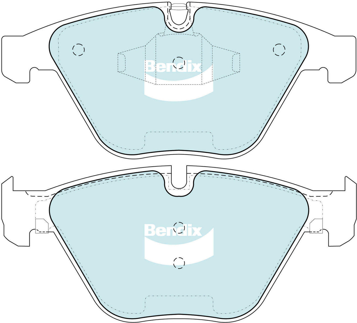 Brake Disc Pad Set Front Bendix DB2194 GCT For BMW 3 5 6 7 X1 Z4 E90