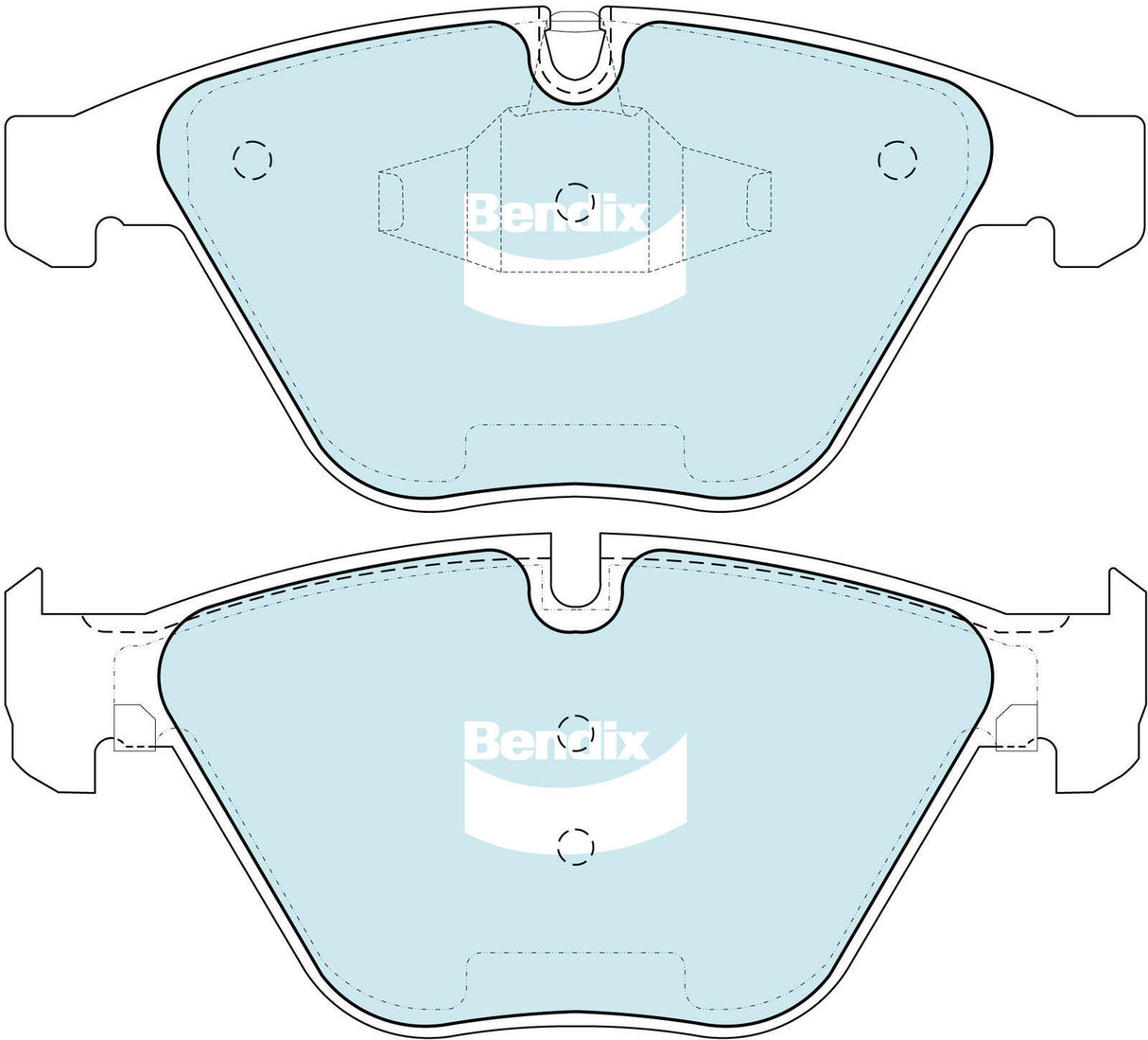 Brake Disc Pad Set Front Bendix DB2194 GCT For BMW 3 5 6 7 X1 Z4 E90