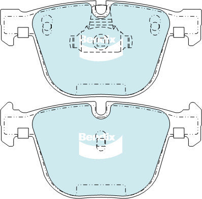 Brake Disc Pad Set Bendix DB2197 GCT For BMW 5 7 X5 X6 E70 E71 E72