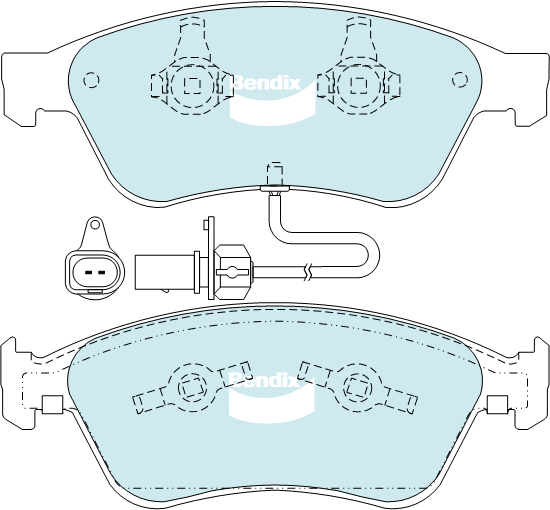 Brake Pads General CT Bendix DB2202GCT for Audi A6 Allroad 4FH C6 Avant TDI quattro 3.0LTD T CDYA