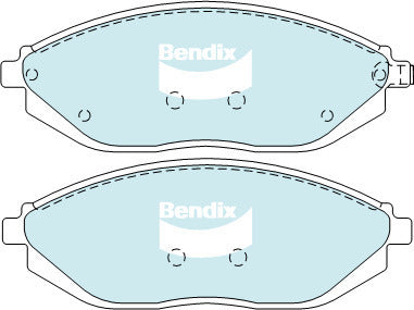 Brake Disc Pad Set Front Bendix DB2208 GCT HOLDEN Barina Spark MJ 1.2L FWD