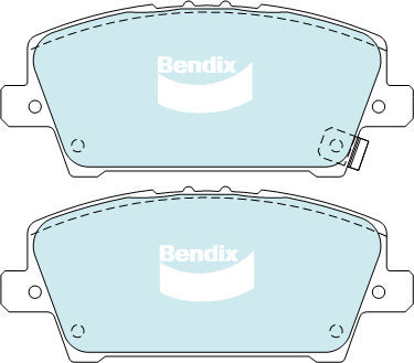Brake Disc Pad Set Front Bendix DB2212 GCT For HONDA Civic FN FK 1.8L FWD