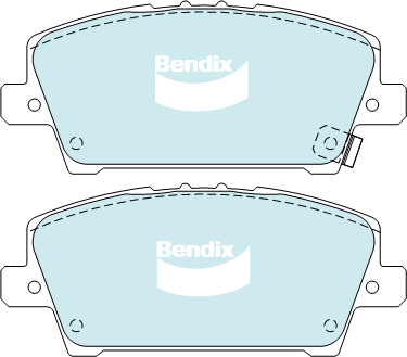 Brake Disc Pad Set Front Bendix DB2212 GCT For HONDA Civic FN FK 1.8L FWD