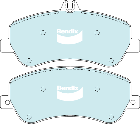 Brake Disc Pad Set Bendix DB2213 GCT suist MERCEDES-BENZ GL-Class X164 GL 350