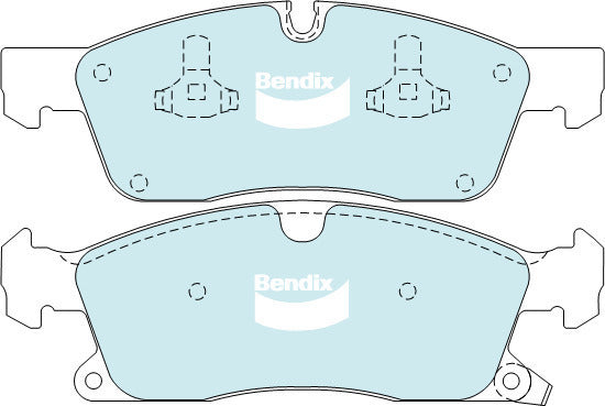 Brake Pads 4WD/SUV Bendix DB22164WD for Jeep Grand Cherokee WK WK2 SUV 5.7 V8 4x4 5.7LTP EZH