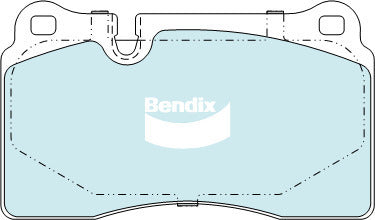 Brake Pads H/Duty Bendix DB2228HD for Volkswagen Touareg 7L SUV R5 TDI R5 TDI Luxury 2.5LTD T BAC