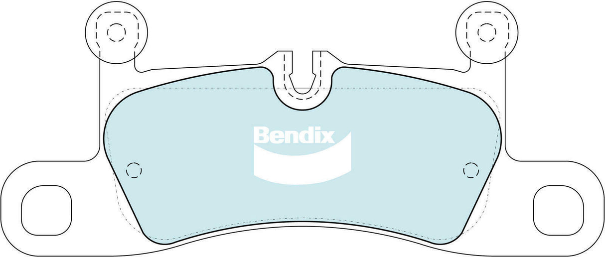 Brake Pads H/Duty Bendix DB2229HD for Volkswagen Touareg 7P5 7P6 SUV 3.6 FSI 3.6LTP CGRA