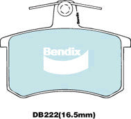 Brake Disc Pad Set Bendix DB222 GCT