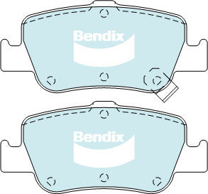 Brake Disc Pad Set Bendix DB2231 GCT