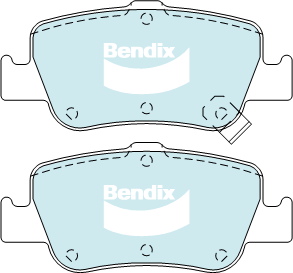 Brake Disc Pad Set Bendix DB2231 GCT