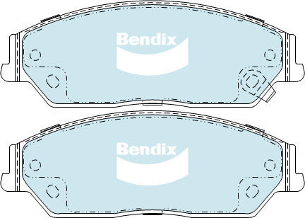 Brake Pads General CT Bendix DB2243GCT for Toyota Aurion GSV40 Sedan 3.5 3.5LTP 2GR FE