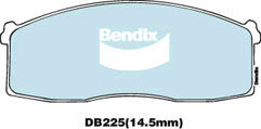 Brake Disc Pad Set Bendix DB225 GCT For NISSAN Bluebird 910 Prairie Stanza