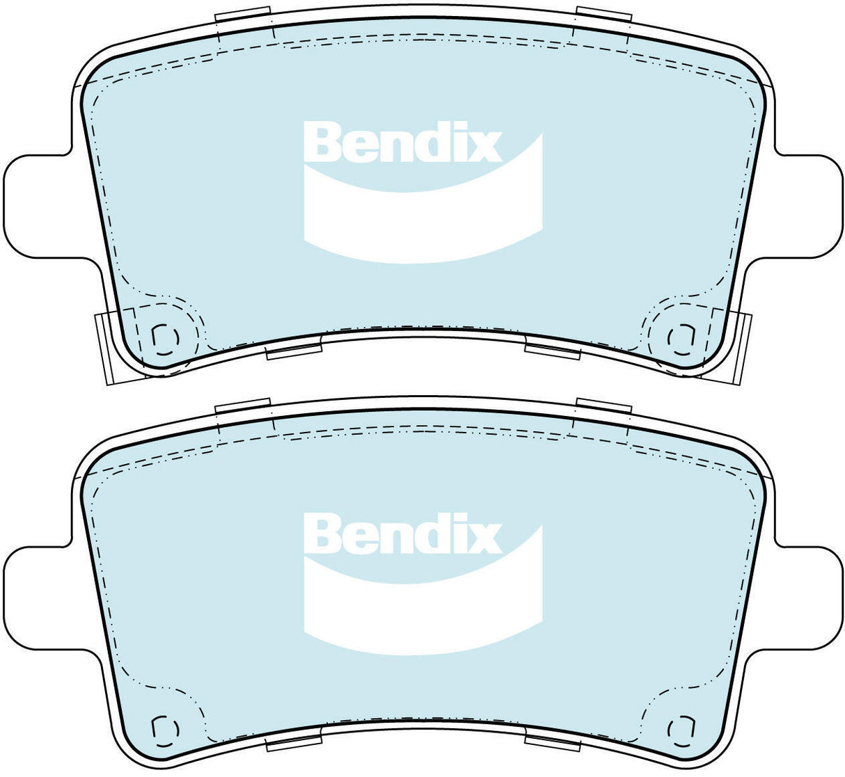 Brake Disc Pad Set Bendix DB2264 GCT For HOLDEN Insignia AWD Malibu V300 FWD