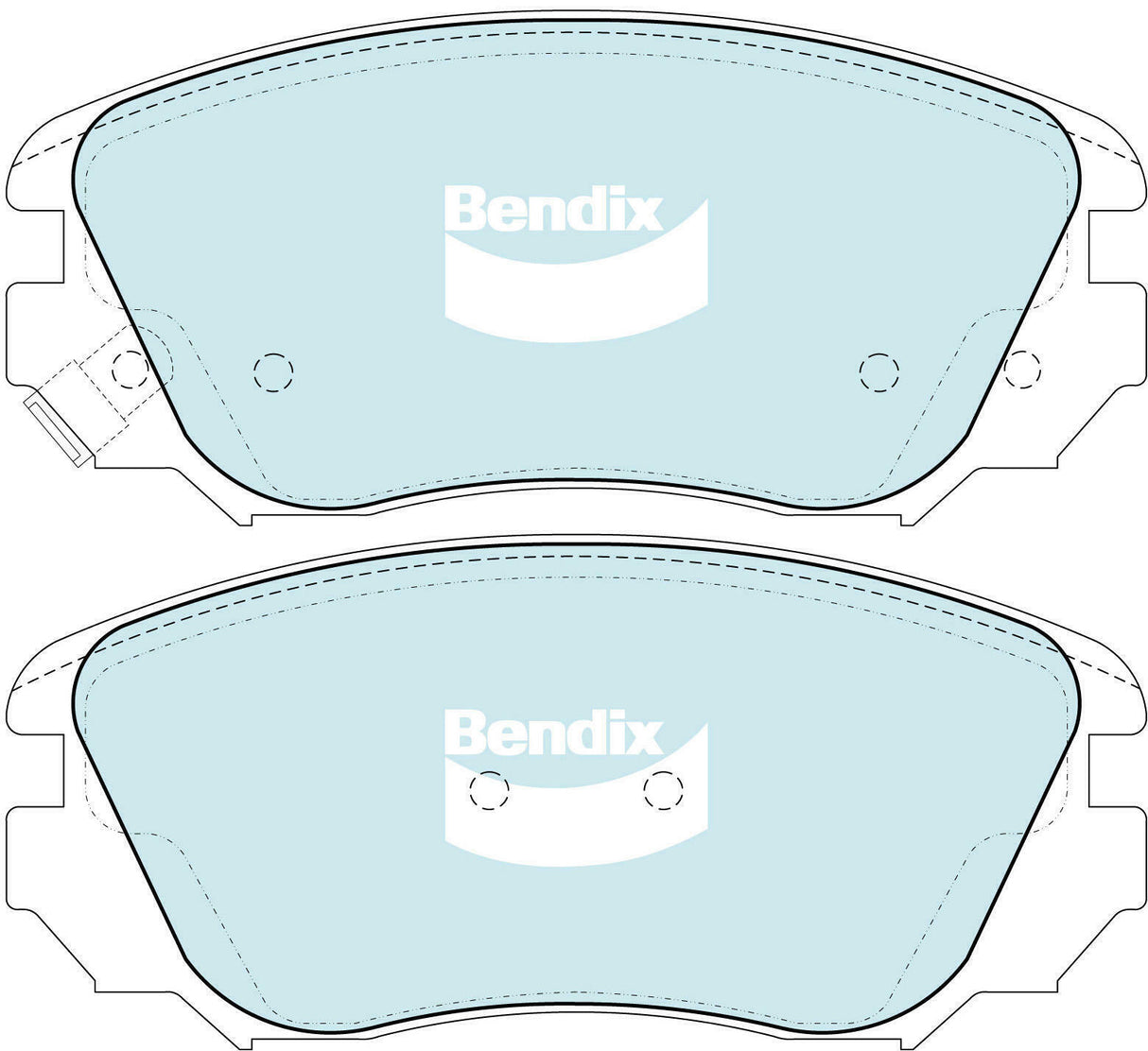 Brake Disc Pad Set Bendix DB2265 GCT For HOLDEN mALIBU V300 2.0L D 2.4L i