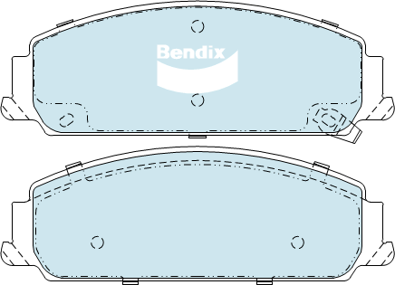 Brake Disc Pad Set Front Bendix DB2266 GCT For HOLDEN Calais VF Commodore