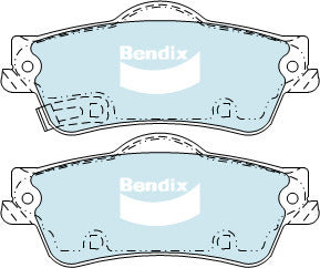 Brake Disc Pad Set Rear Bendix DB2267 GCT For HOLDEN Calais Commodore VF RWD