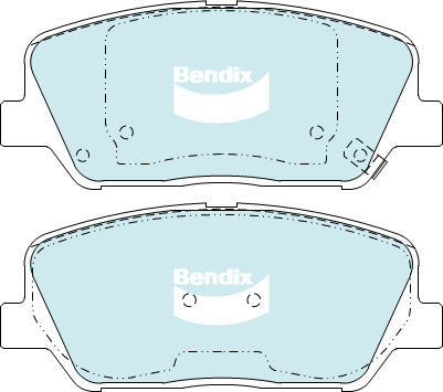 Brake Disc Pad Set Bendix DB2270 GCT