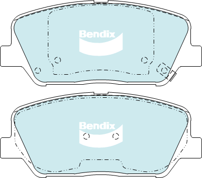 Brake Disc Pad Set Bendix DB2270 GCT
